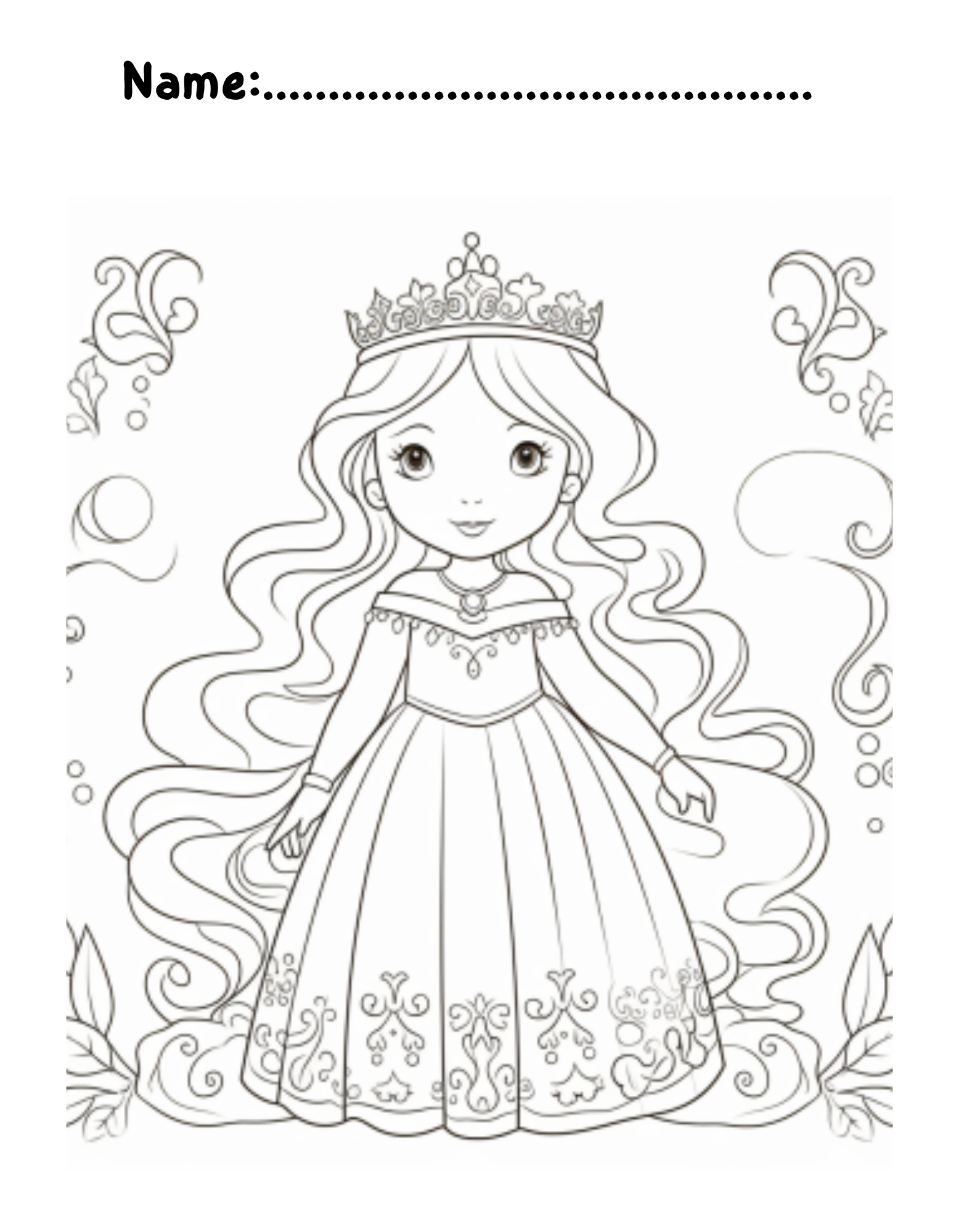Princess coloring pages made by teachers