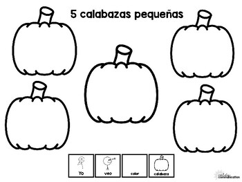 Five little pumpkins coloring sheets