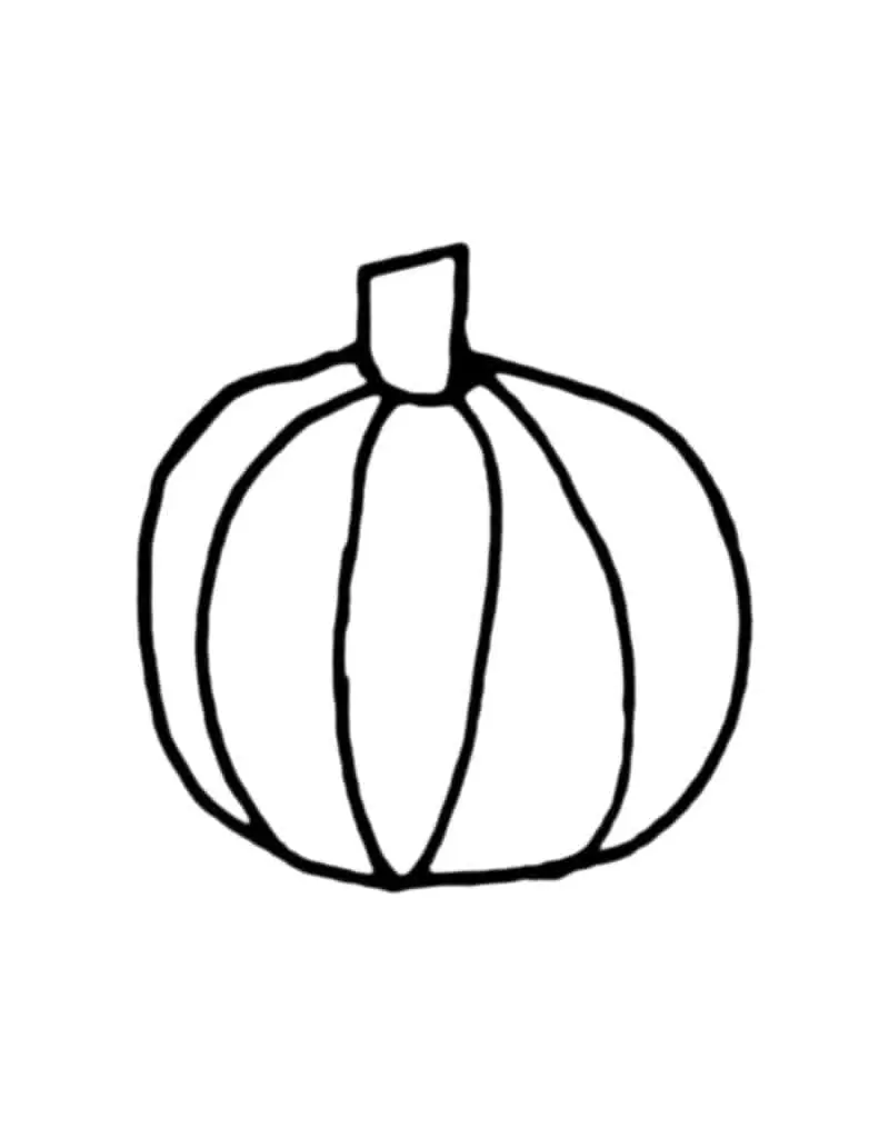 Free printable pumpkin template outline pdfs small large sizes