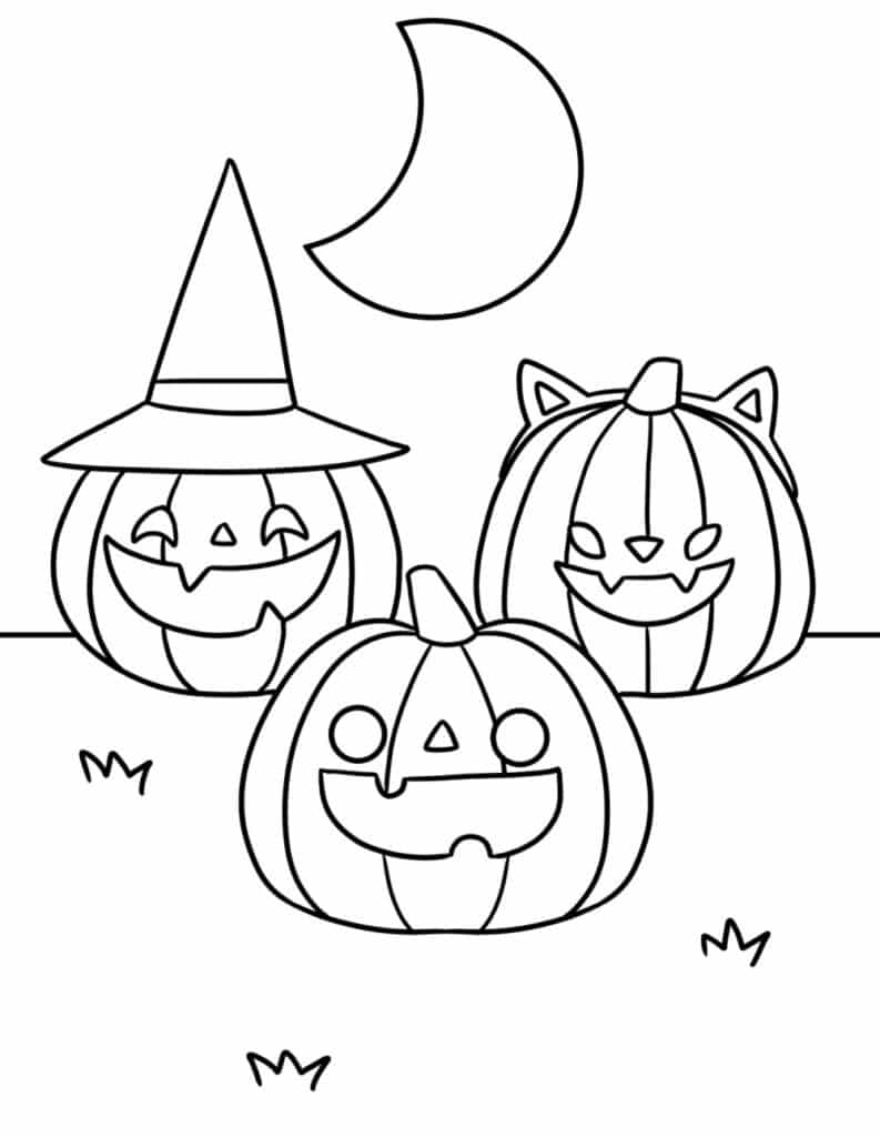 Printable halloween coloring pages for toddlers