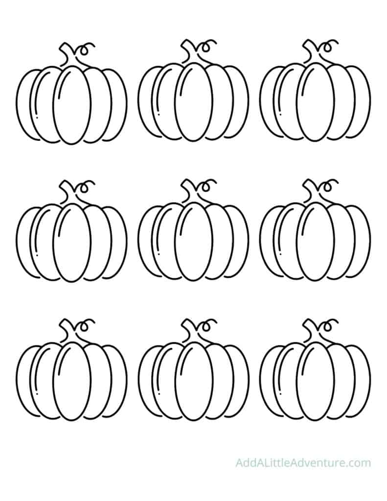Pumpkin outlines
