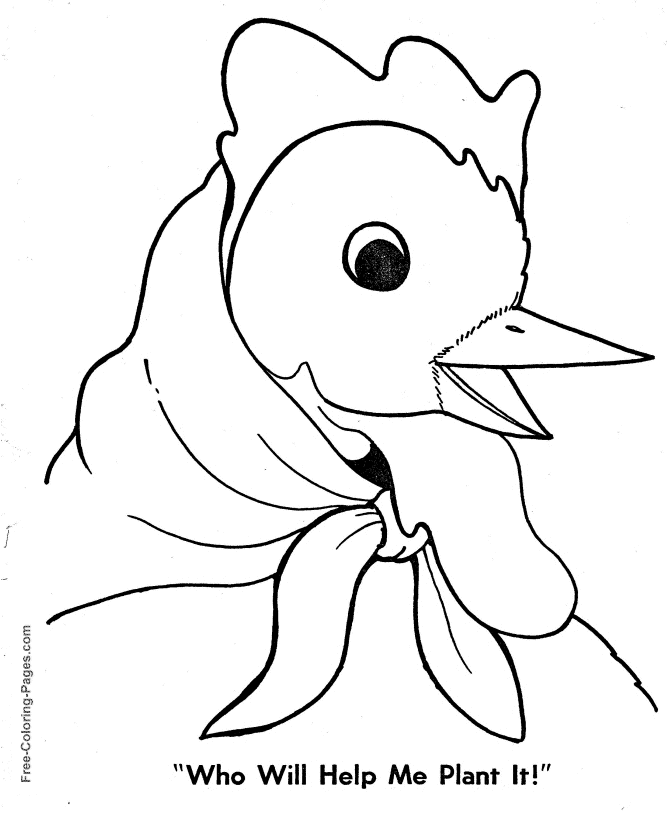 Plant wheat little red hen story