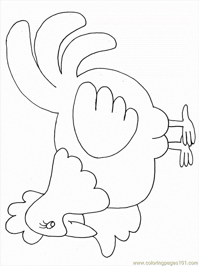 Little red hen template printable