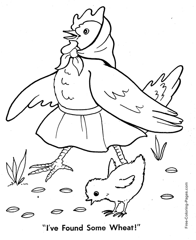 Little red hen story found wheat