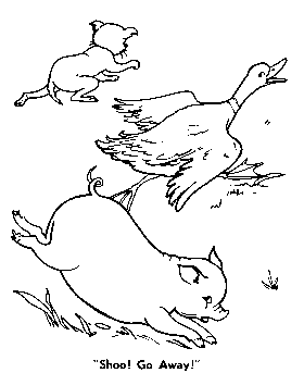 Little red hen coloring pages