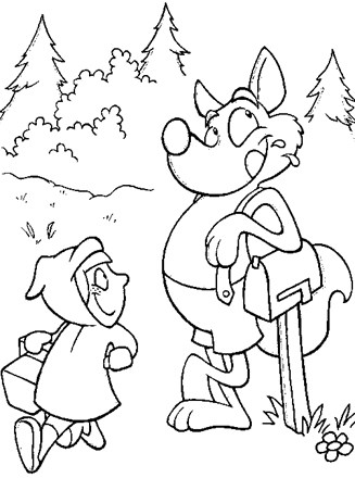 Fairy tales coloring page