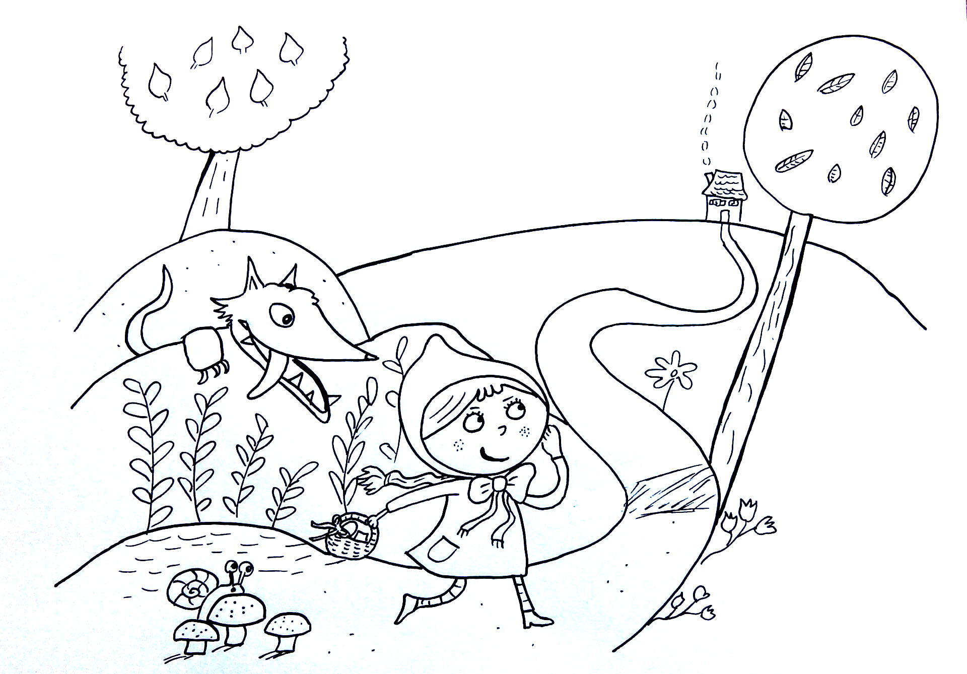 Little red riding hood very easy