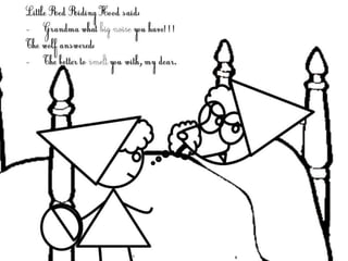 The little red riding hood the book coloring pages