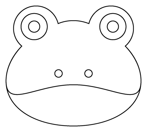 Frog face emoji coloring page free printable coloring pages