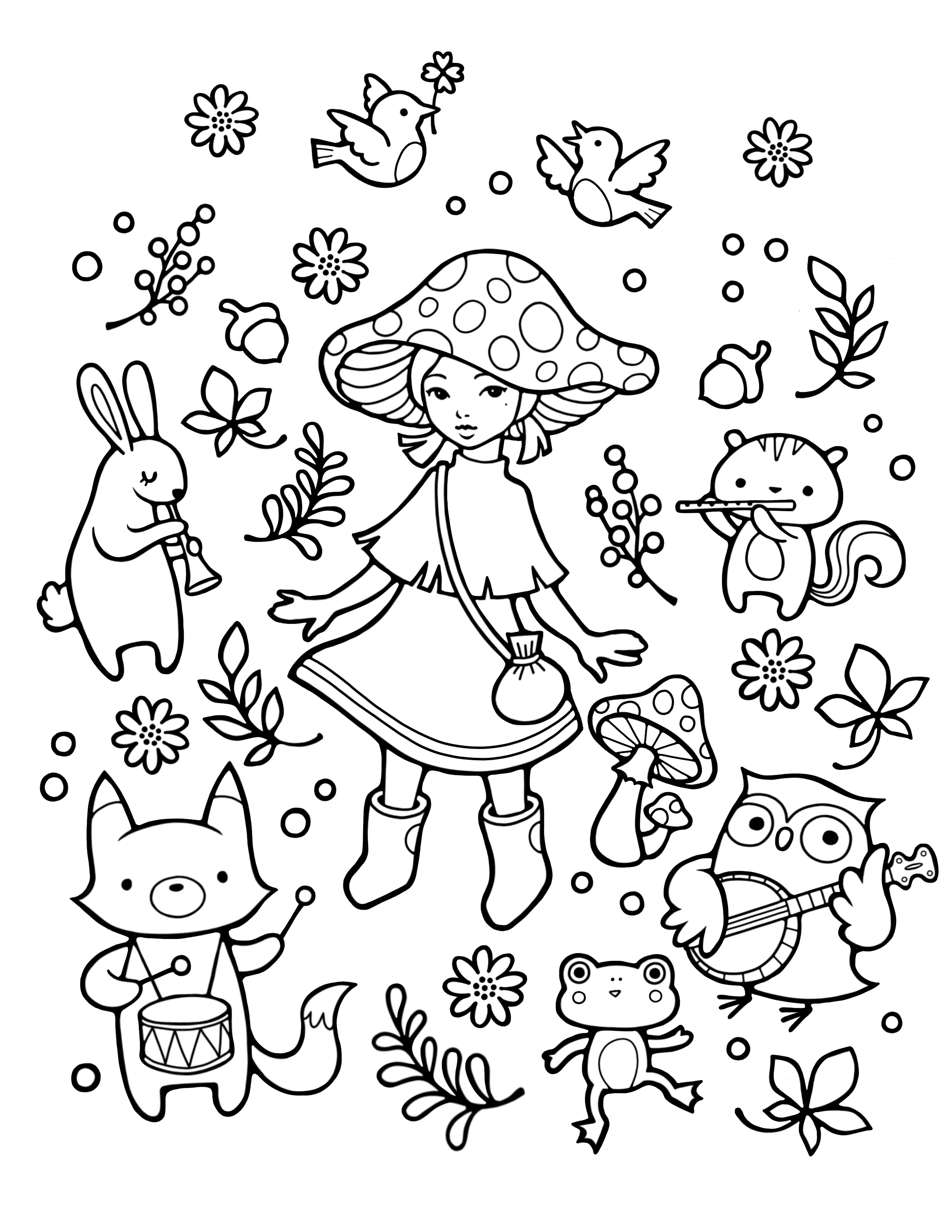 Audrey kawasaki color page
