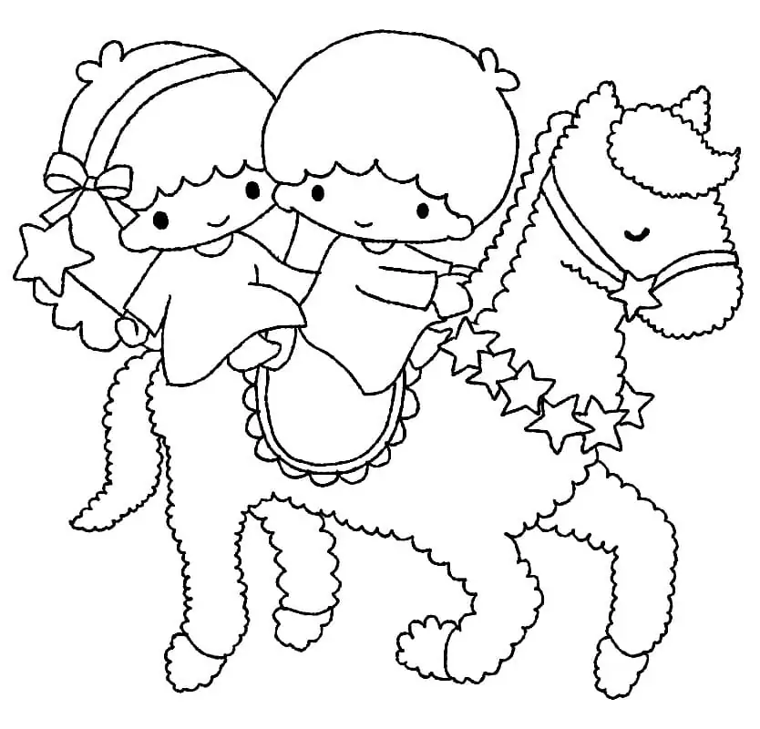 Little twin stars malvorlagen