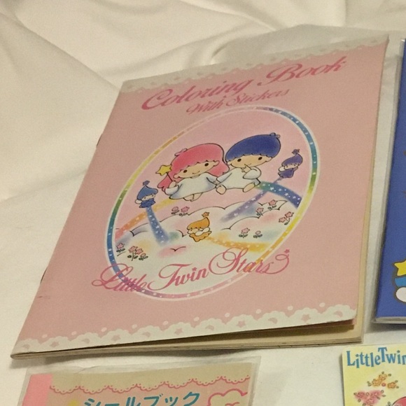 Sanrio other little twin stars vintage coloring book sanrio