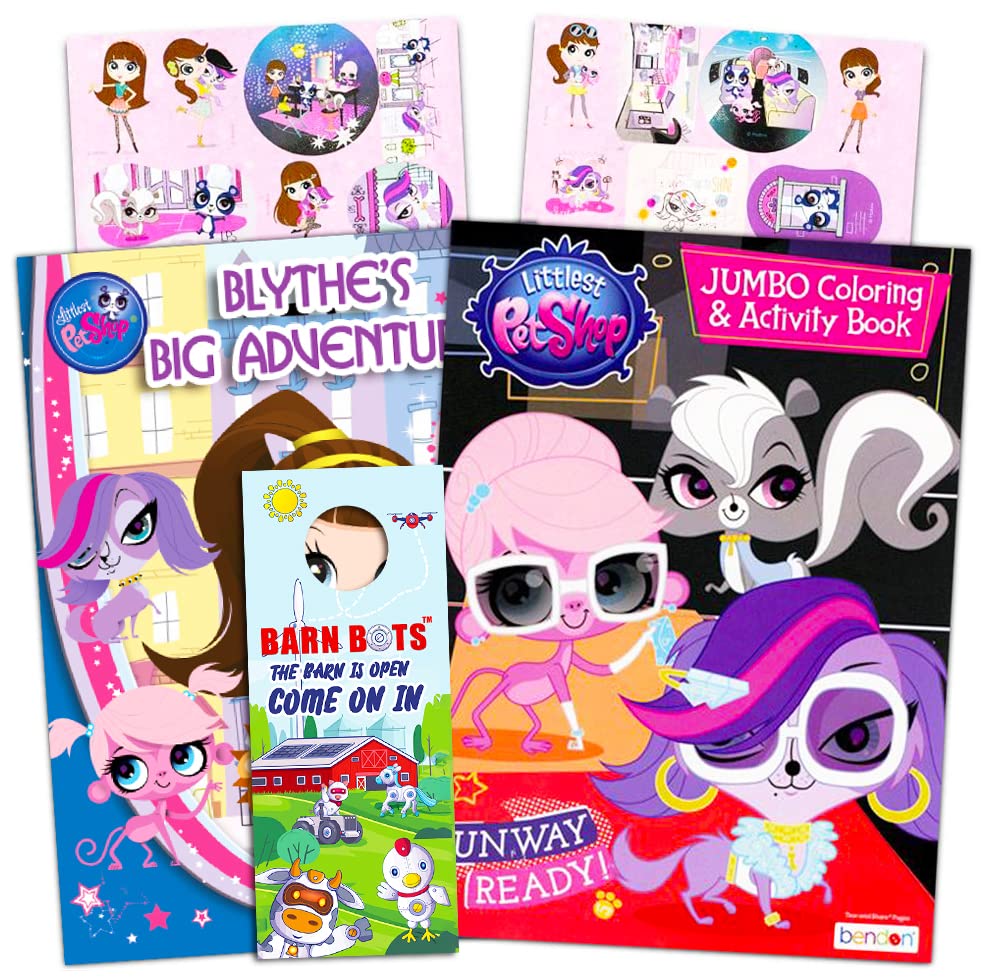 Littlest pet shop coloring book super set