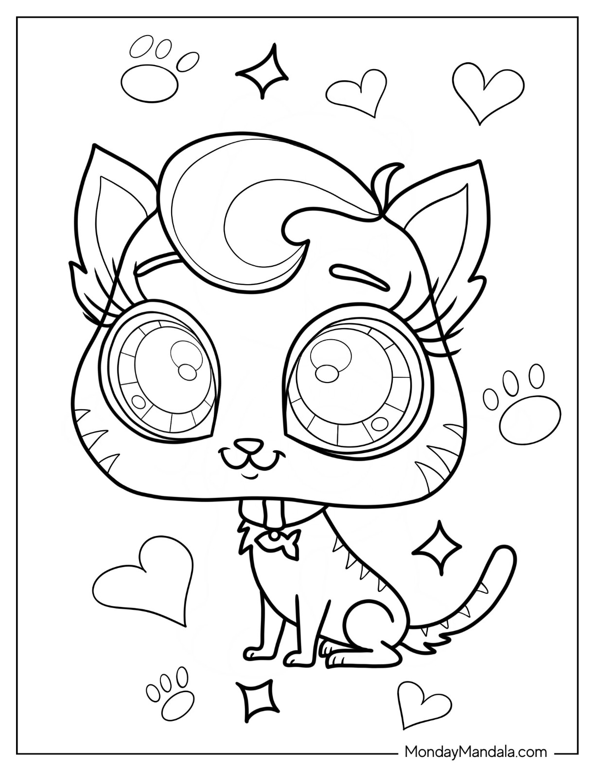 Littlest pet shop coloring pages free pdf printables