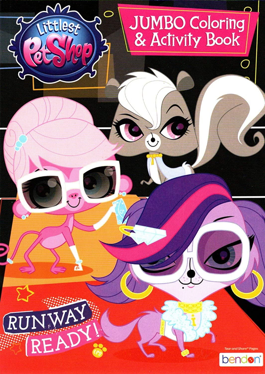 Littlest pet shop coloring and activity page book