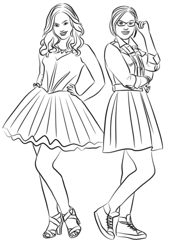 Liv and maddie coloring pages free coloring pages