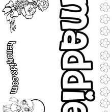 Maddie coloring pages