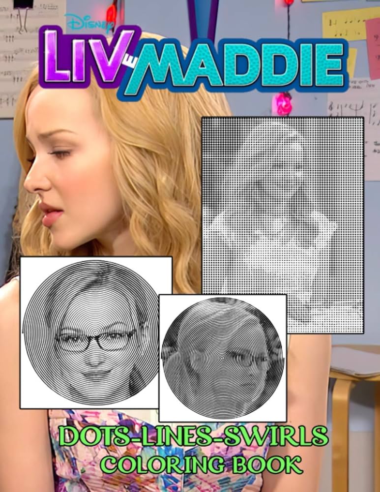 Liv and maddie dots lines swirls coloring book enchanting adult activity color puzzle books nicolaide agneta books