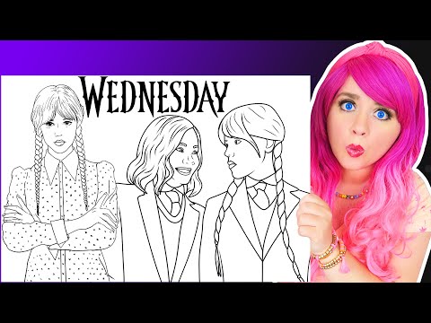 Wednesday coloring videos