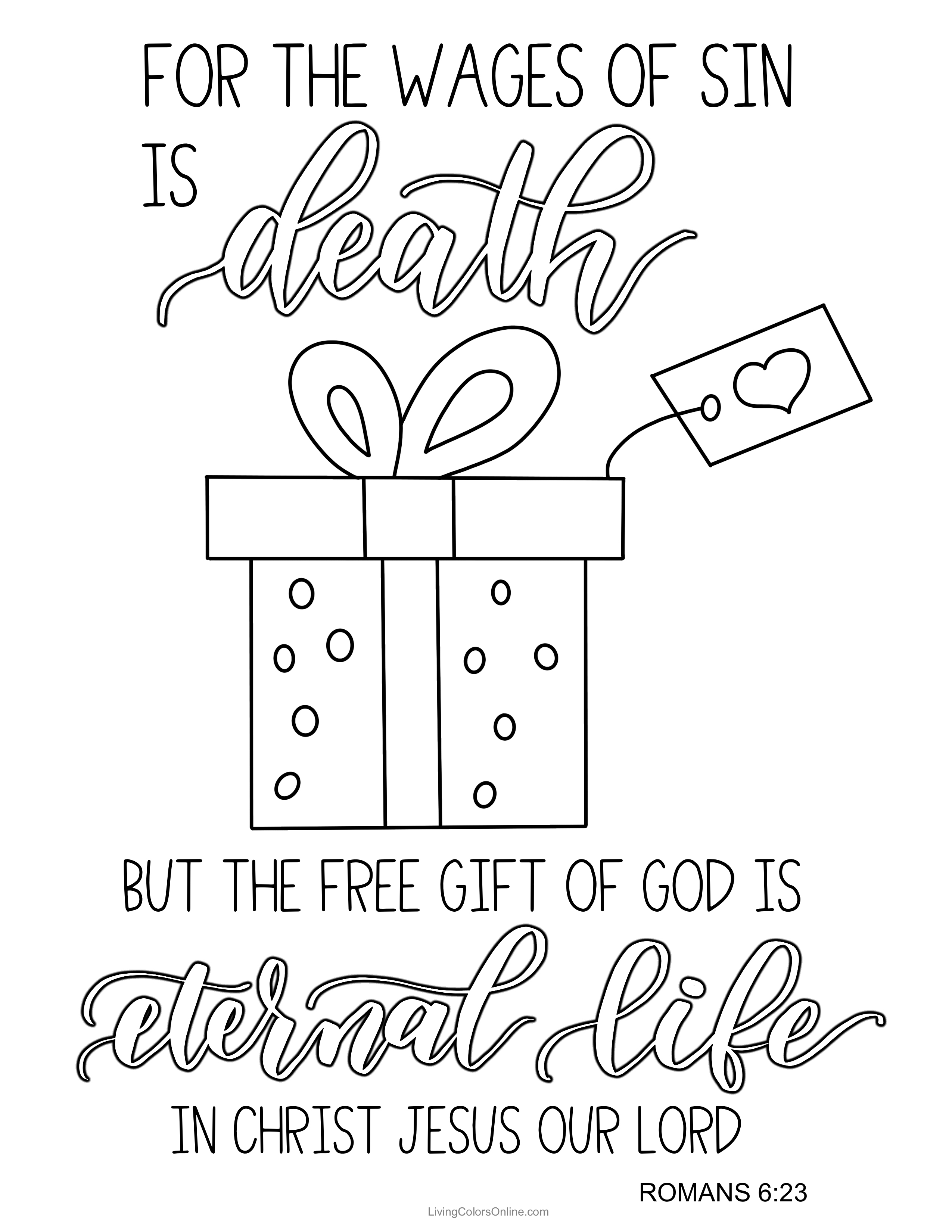 Free scripture coloring pages and lettering practice sheets