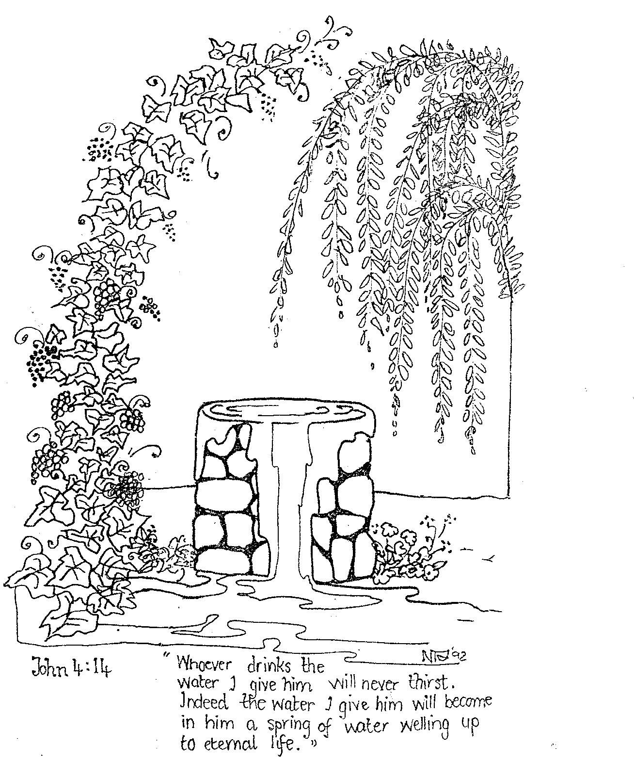 Quench your thirst with scripture illustrations