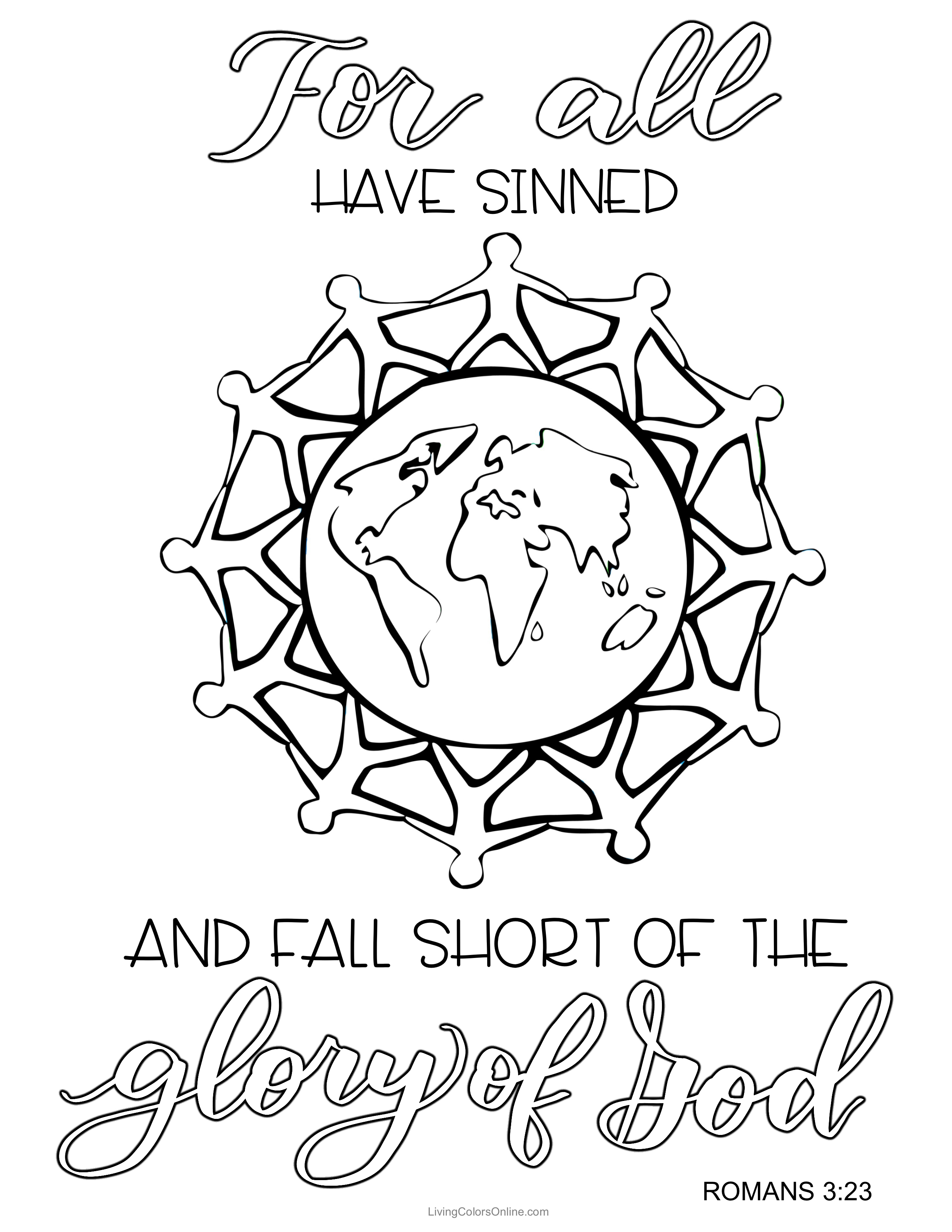 Free scripture coloring pages and lettering practice sheets