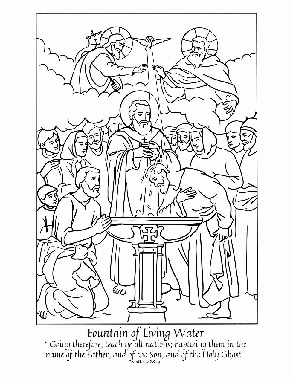 Pentecost coloring page set liturgy of the home