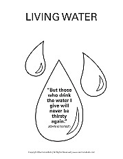 Woman at the well coloring childrens sermons from