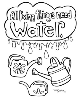 Plant needs coloring packet by mrsspeaker tpt