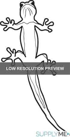 Printable lizard coloring page for kids â