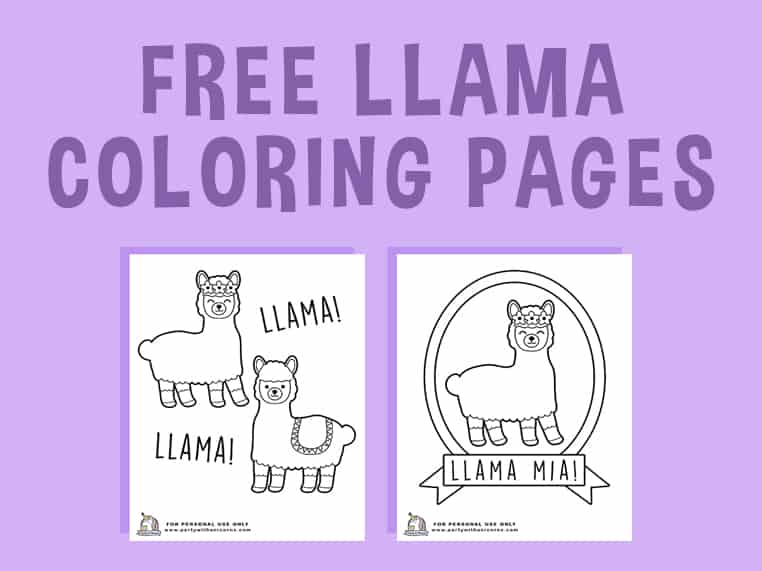 Llama coloring pages