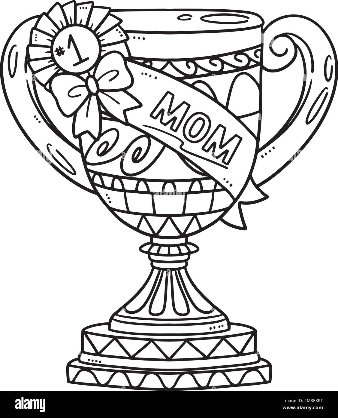 Mama with kids cut out stock images pictures