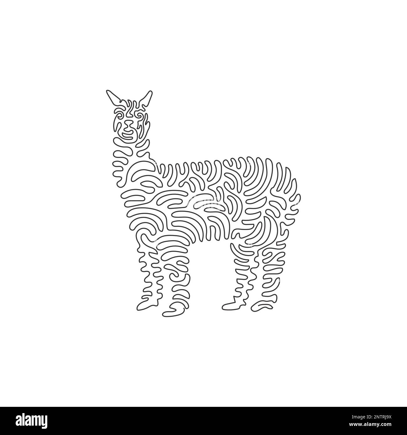 White llama face stock vector images