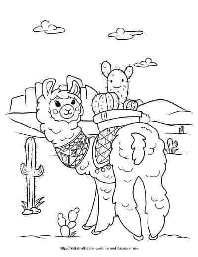 Ridiculously cute llama coloring pages for kids teens coloring pages coloring books cute coloring pages