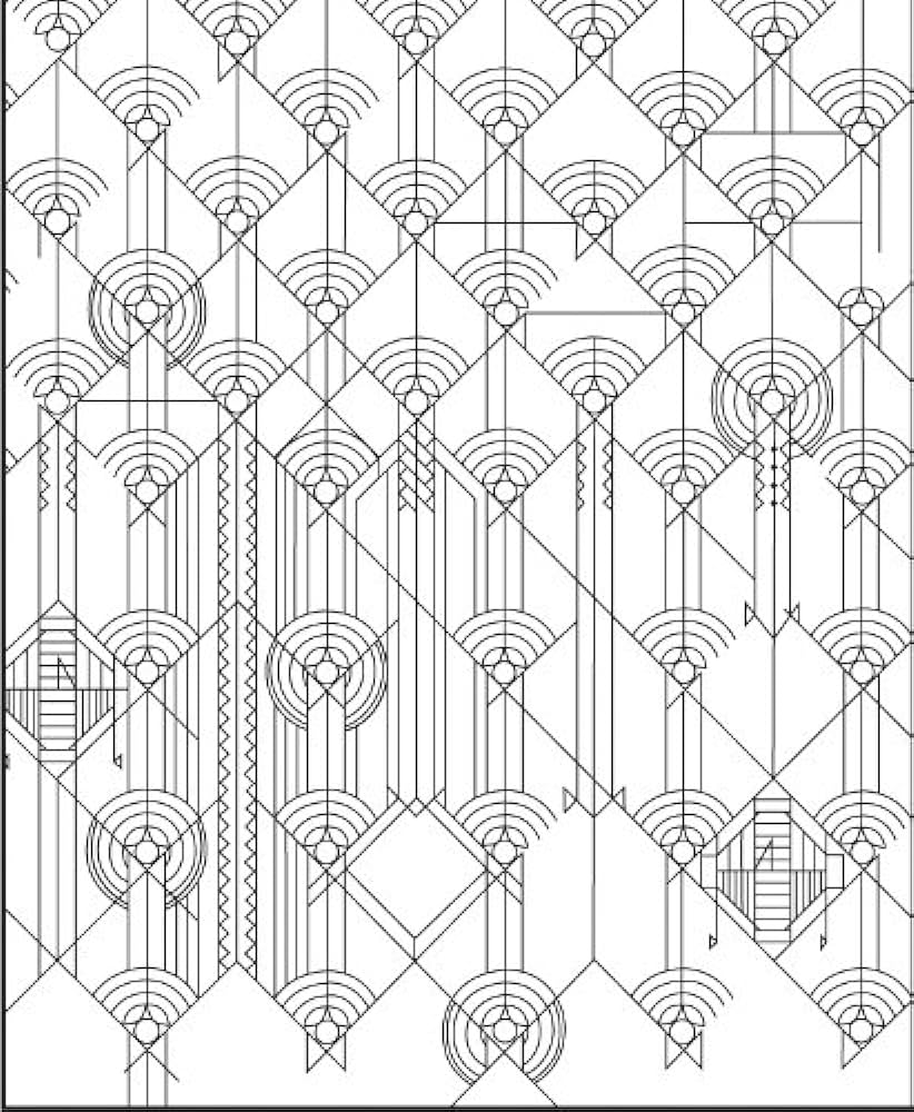 Designs by frank lloyd wright coloring book pomegranate books
