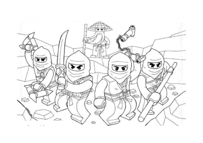 Printable lego ninjago coloring pages