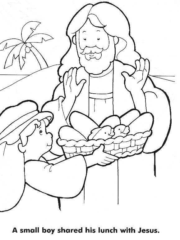 Loaves and fishes coloring page desenhos bãblicos para colorir desenhos bãblicos para pintar desenhos biblicos