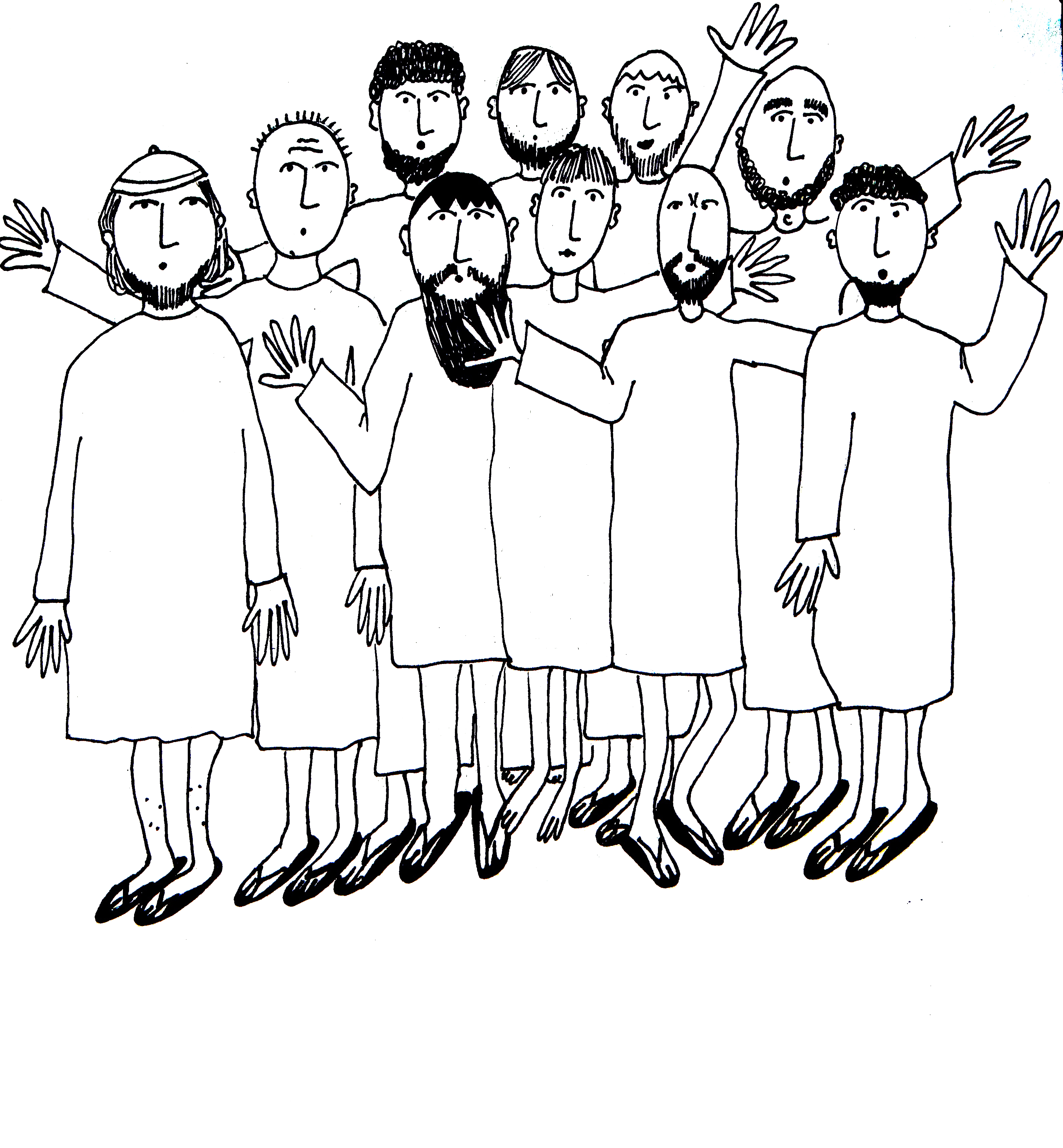 Coloring page aunties bible lessons