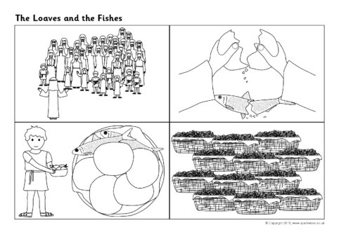 The loaves and fishes sequencing sheets sb