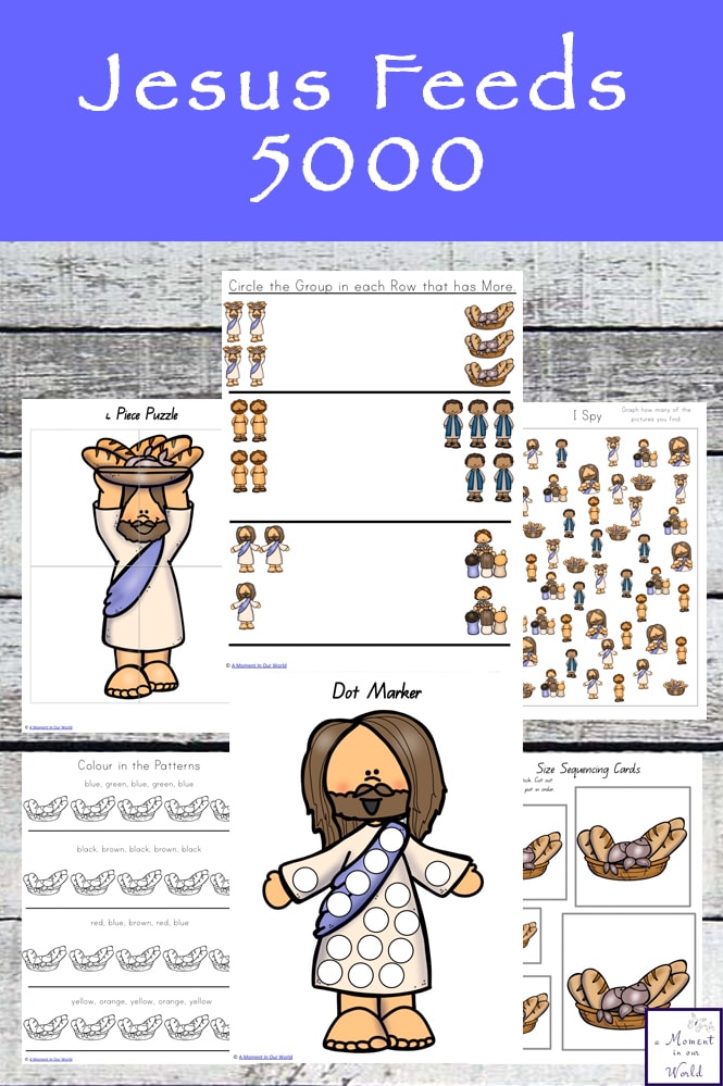 Jesus feeds printable pack