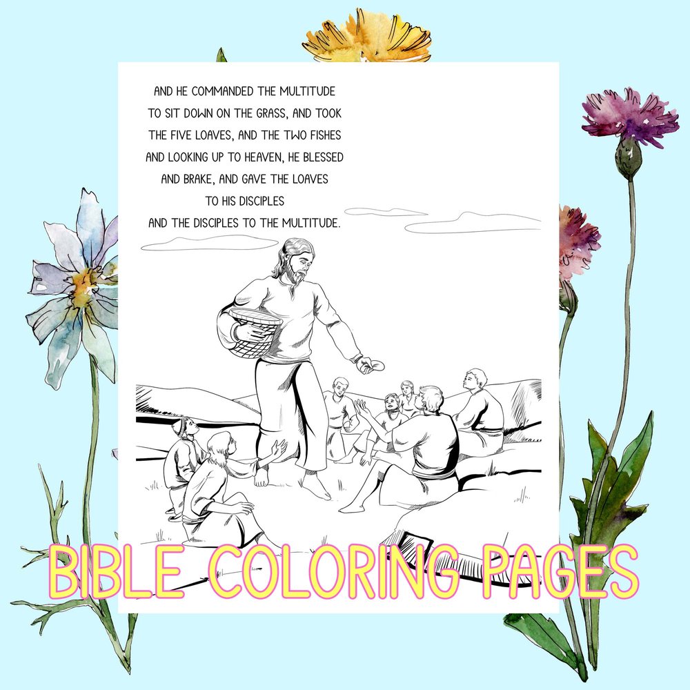 Jesus feeds the five thousand â sunday printables