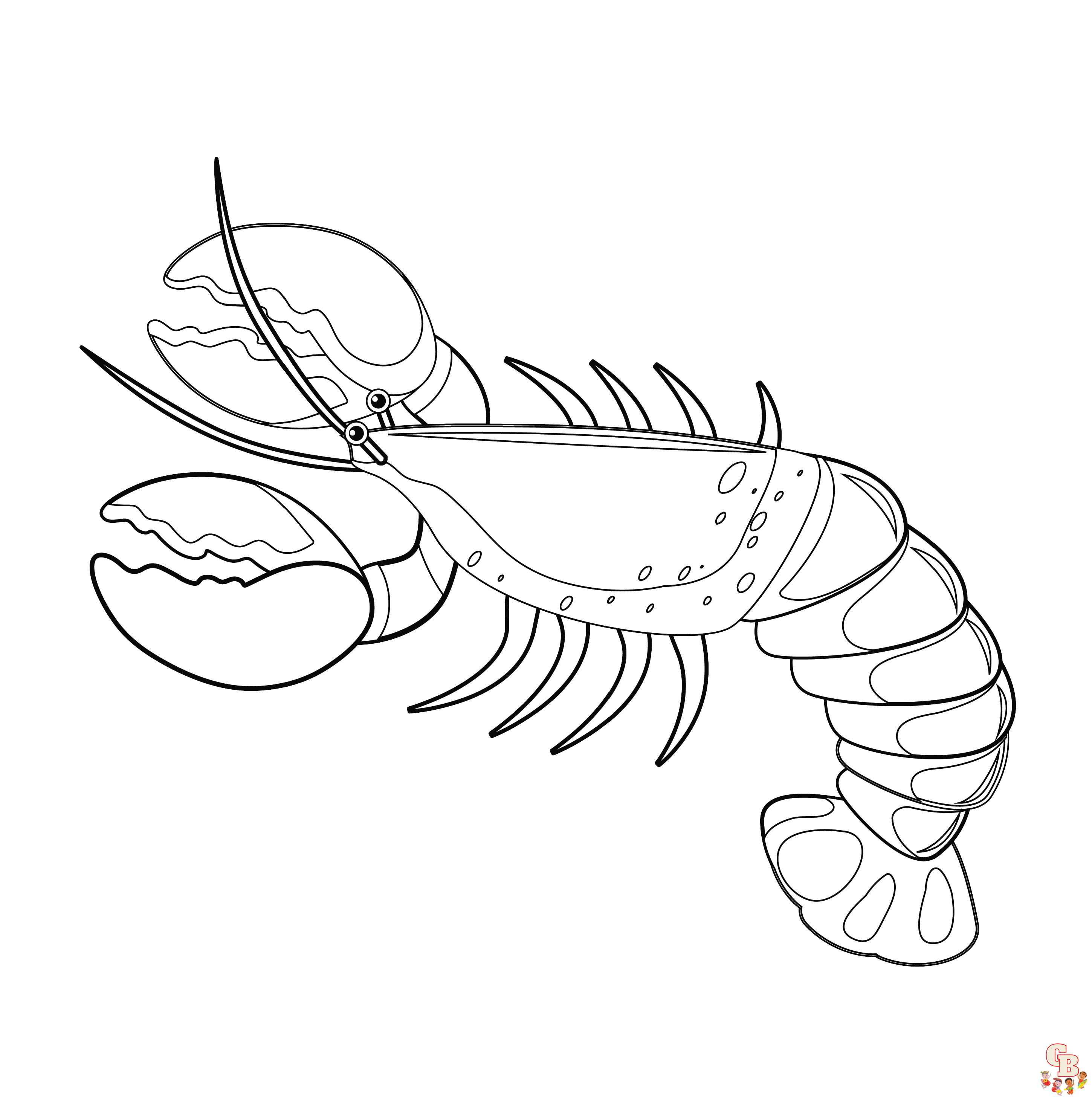 Free lobster coloring pages for kids printable and easy to print
