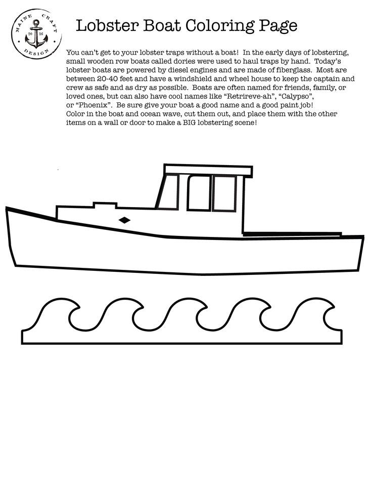 Maine lobster coloring pages coloring pages lobster boat maine lobster