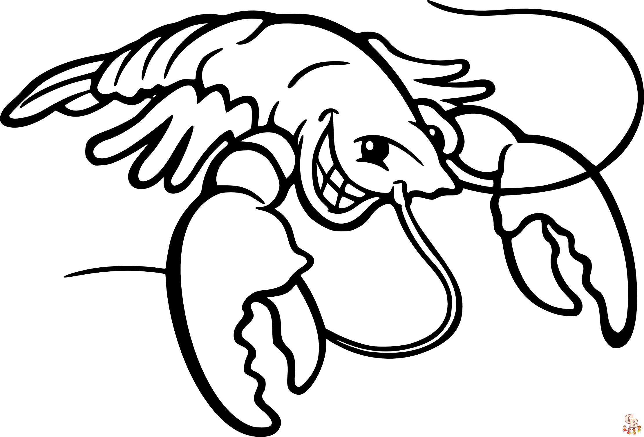 Free lobster coloring pages for kids printable and easy to print