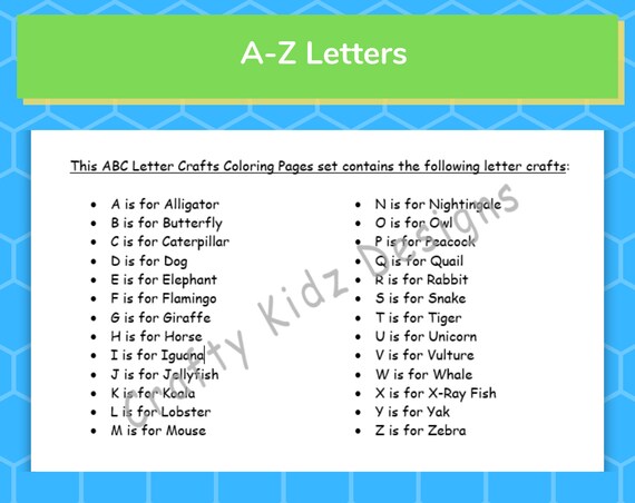 Abc coloring pages for kids coloring pages for preschool toddlers and daycare coloring pages for kids