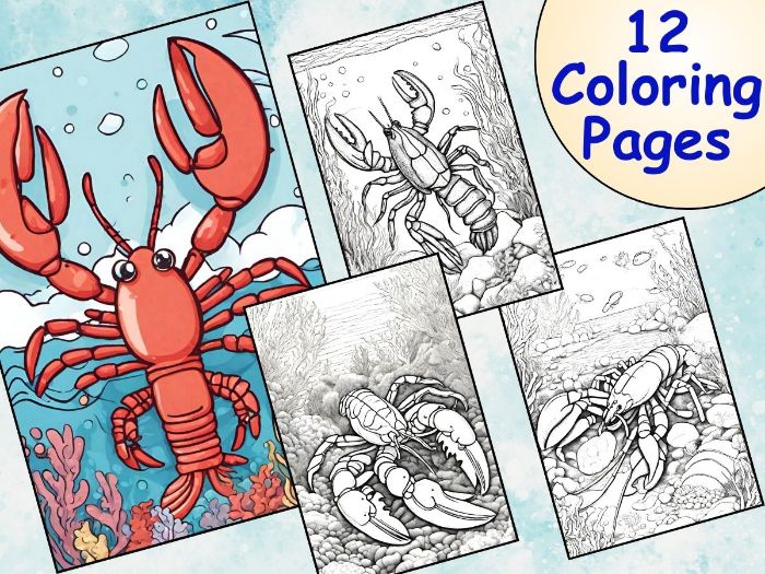 Fun and educational lobster coloring pages activities for kids of all ages teaching resources