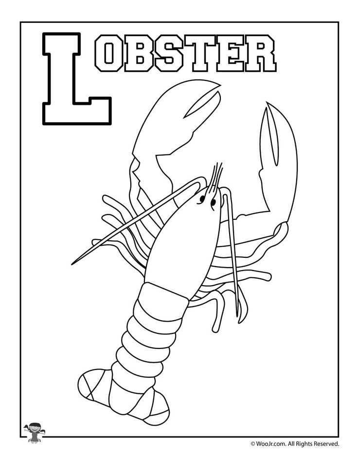 L is for lobster woo jr kids activities childrens publishing alphabet coloring pages alphabet letter activities childrens publishing