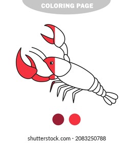 Simple coloring page vector illustration cartoon stock vector royalty free