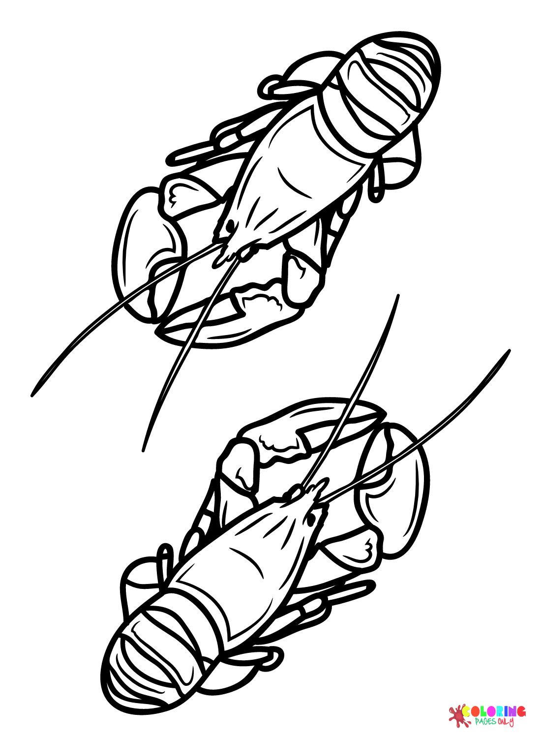 Lobster coloring pages printable for free download