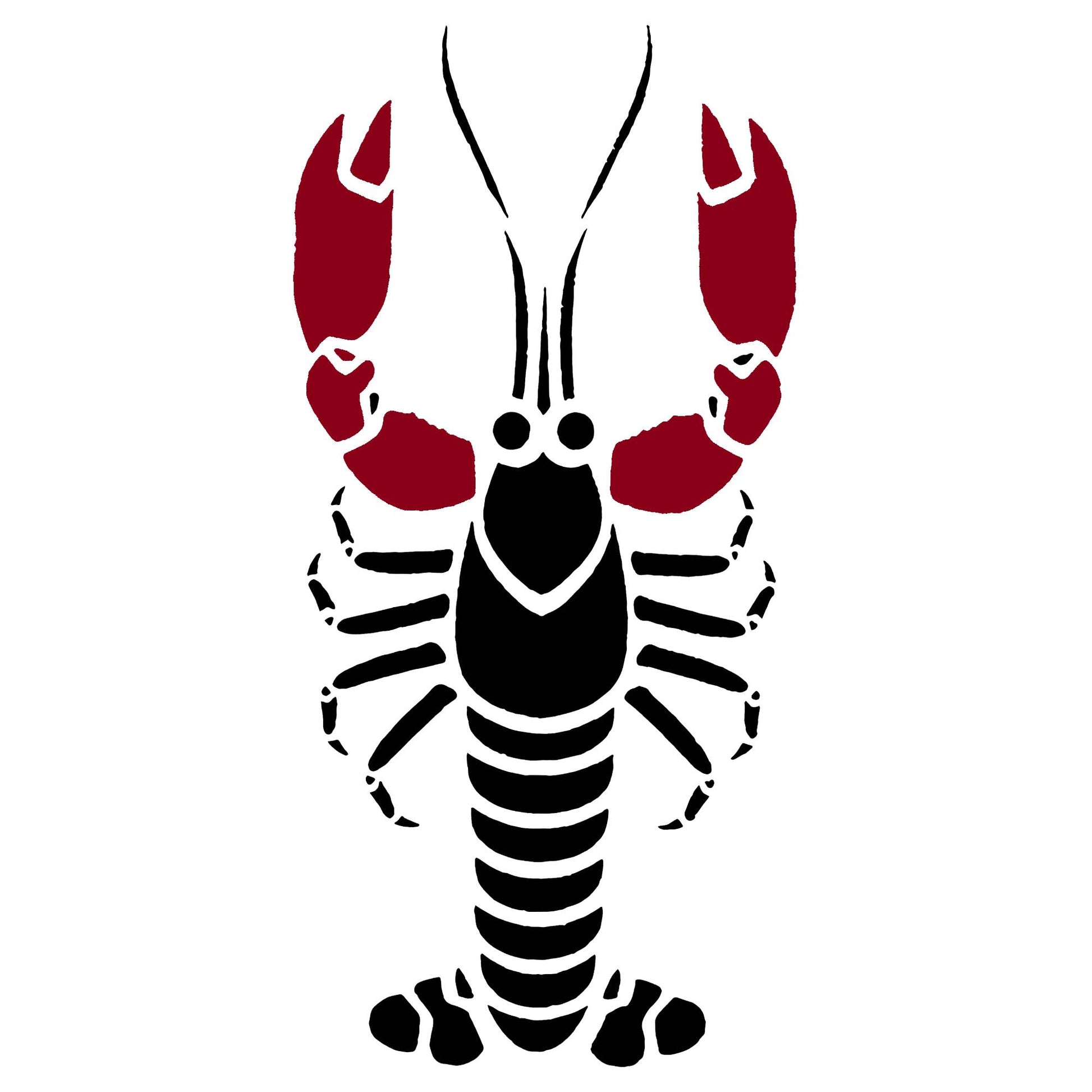 Lobster stencil